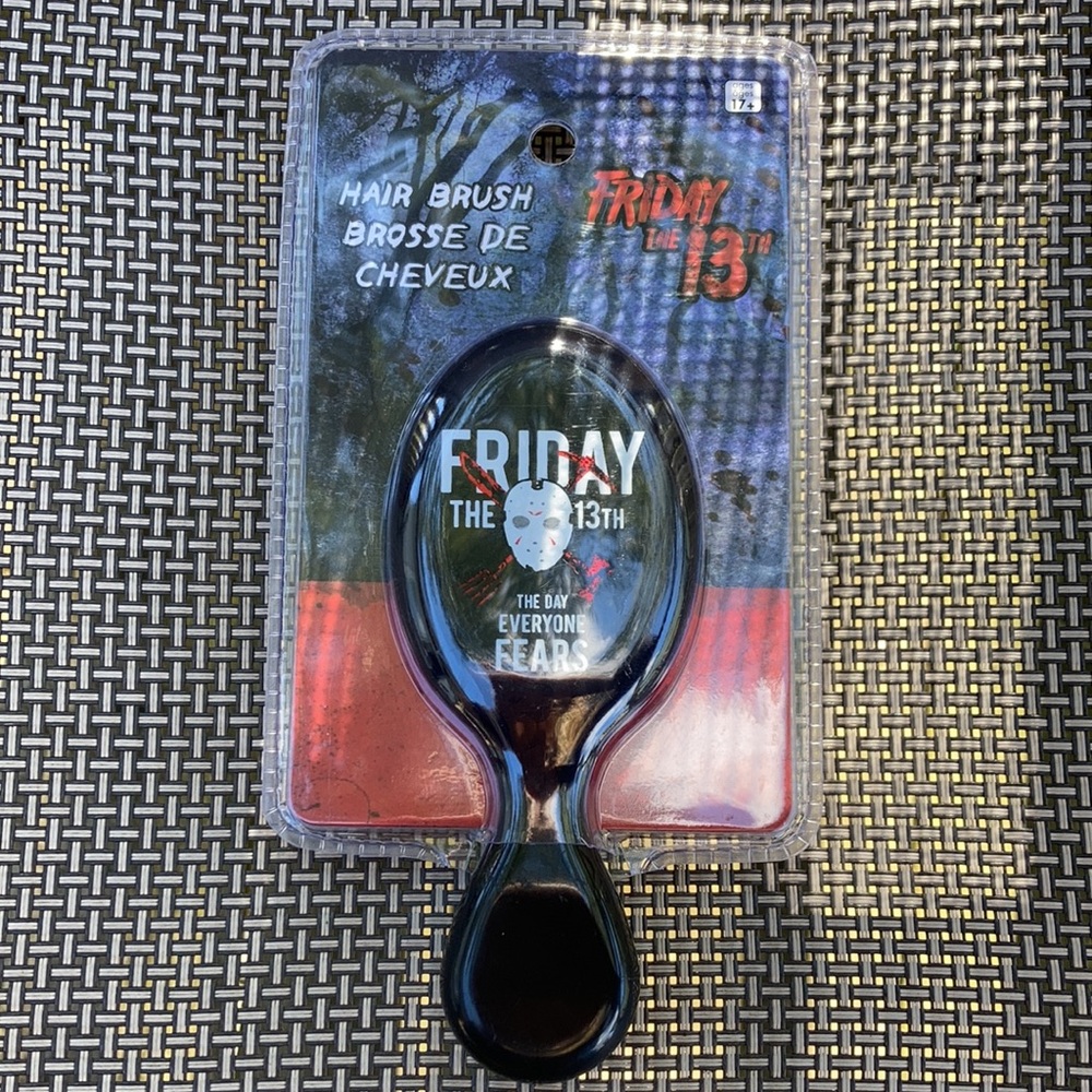 ⚜️Friday The 13th Jason Mini Hair Brush! NWT!